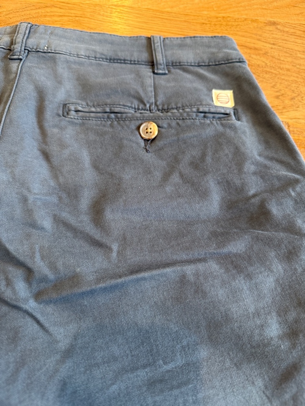 Marine Layer Navy Blue Flat Front Chino Shorts - Picture 5 of 7